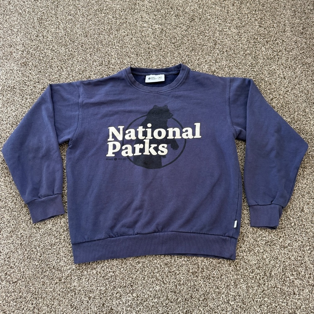 Parks Project Sweatshirt Women's Medium Blue National Parks Long Sleeve Crew
